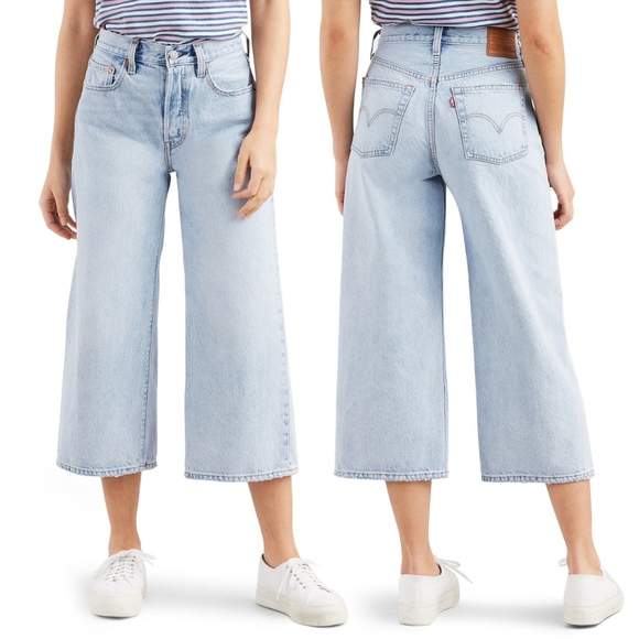 levi's high rise wide leg jeans